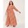 Vêtements Femme Robes longues La Fiancee Du Mekong Robe longue imprimée Ecovero QUIMPUR Orange