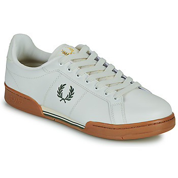 Chaussures Homme Baskets basses Fred Perry B722 LEATHER Blanc / Marron