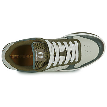 Fred Perry B300 TEXTURED LEATHER / BRANDED Beige / Noir