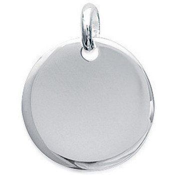 Boucles Doreilles Pendantes Femme Pendentifs Brillaxis Médaille  argent ronde Blanc