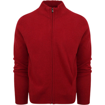 sweat-shirt suitable  cardigan laine mélangé rouge 