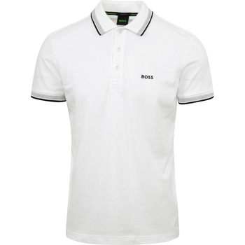 Vêtements Homme T-shirts & Polos BOSS Hugo  Polo Paddy Blanc Blanc