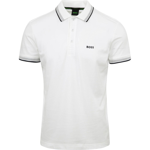 BOSS Polo Paddy Blanc Blanc - Vêtements T-shirts & Polos Homme 89,95 €