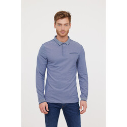 Vêtements Homme T-shirts & Polos Lee Cooper Polo BUTEA Marine / Blanc Bleu