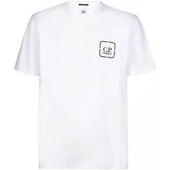 Vêtements Homme T-shirts manches courtes C.p. Company Vestes de survêtement Reverse Graphic Blanc