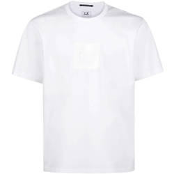 Vêtements Homme T-shirts & Polos C.p. Company The Metropolis Series Badge Blanc
