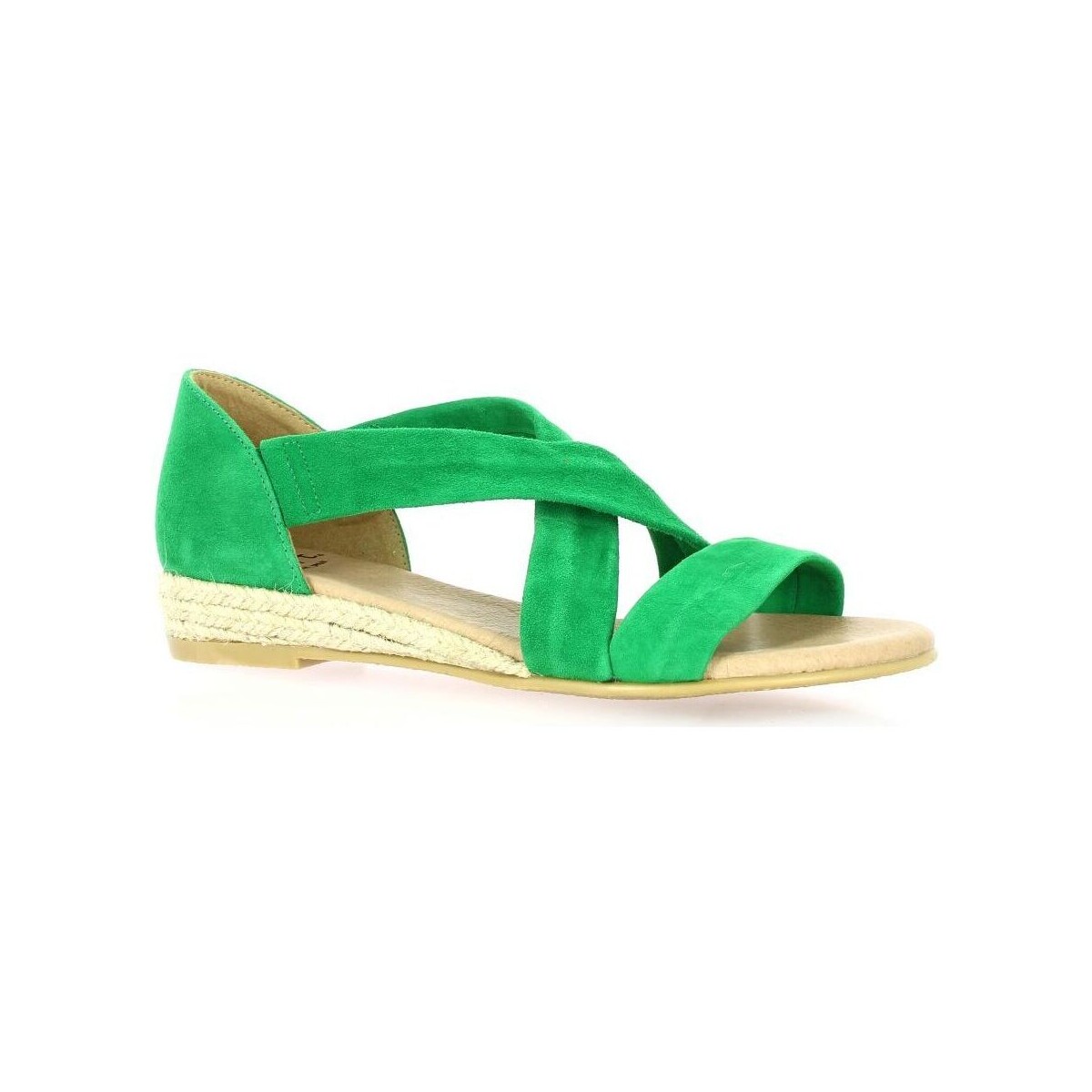 Chaussures Femme Sandales et Nu-pieds Exit Nu pieds cuir velours Vert