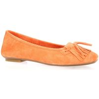 Chaussures Femme Ballerines / babies Reqin's Ballerines cuir velours  abricot Orange