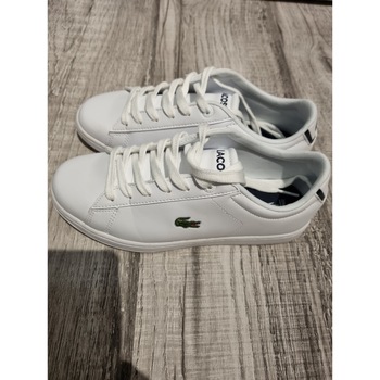 Chaussures Fille Baskets basses Lacoste Baskets lacostes Blanc