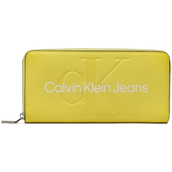 Sacs Femme Portefeuilles Calvin Klein Jeans Compagnon Calvin Klein Ref 59380 LAE Jaune 19*10*2 cm Jaune