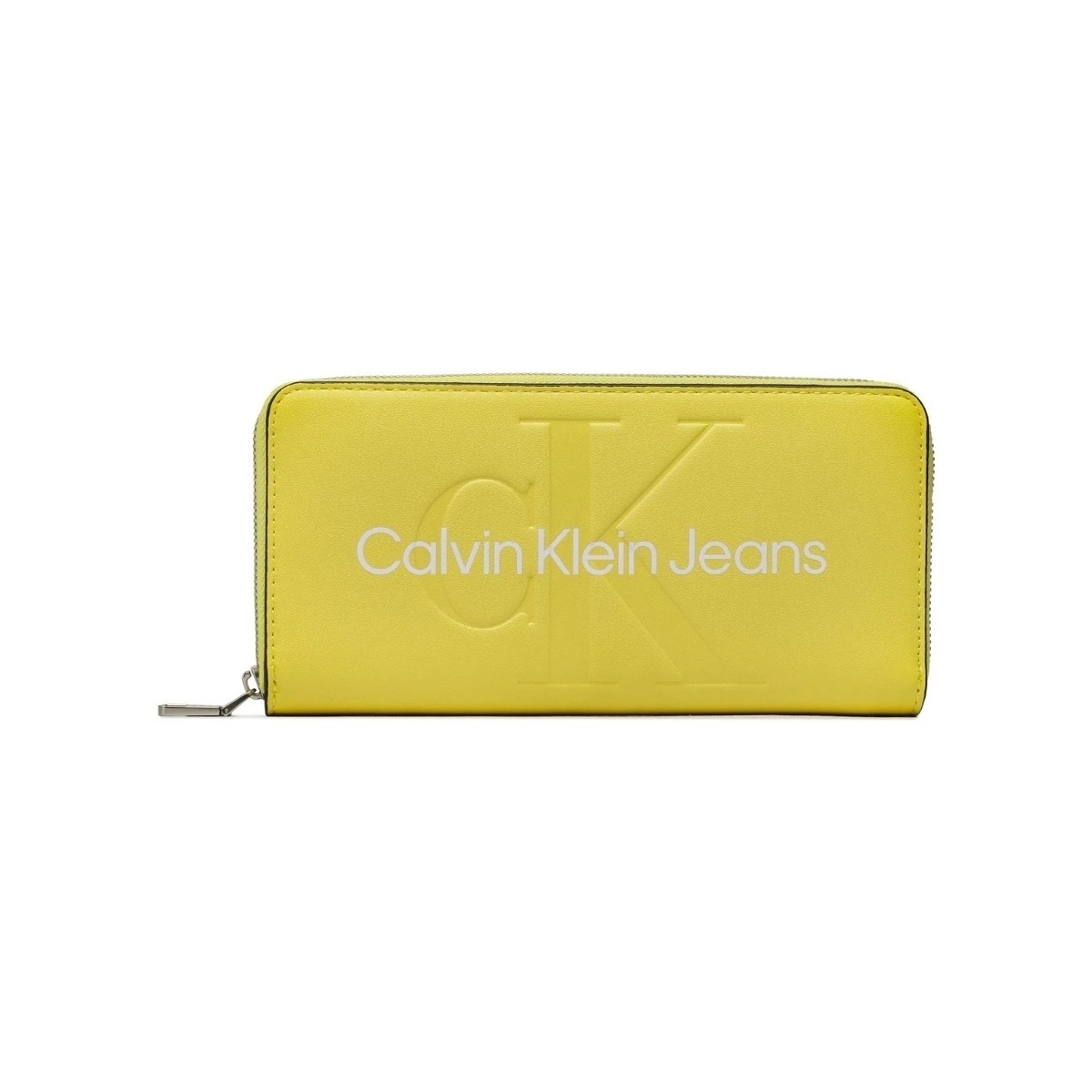 Sacs Femme Portefeuilles Calvin Klein Jeans Compagnon Calvin Klein Ref 59380 LAE Jaune 19*10*2 cm Jaune