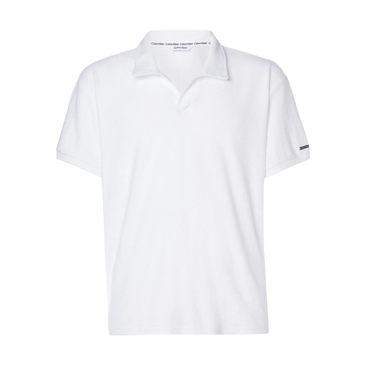 Vêtements Homme T-shirts & Polos Calvin Klein Jeans Polo  Jeans Ref 59388 YCD Blanc Blanc