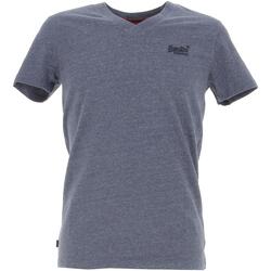 Vêtements Homme T-shirts manches courtes Superdry Vintage logo emb vee tee navy Bleu