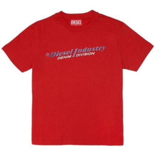 Vêtements Enfant T-shirts short-sleeved & Polos Diesel J001132 00YI9 TDIEGORIND-K438 Rouge