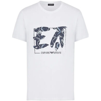 Vêtements Homme T-shirts & Polos Ea7 Emporio Armani BEACHWEAR Blanc