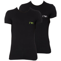 Vêtements Homme T-shirts & Polos Ea7 Emporio button-up ARMANI Lot de 2 Noir