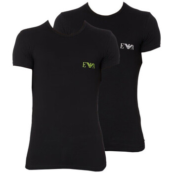Vêtements Homme T-shirts & Polos Ea7 Emporio WAIST ARMANI Lot de 2 Noir