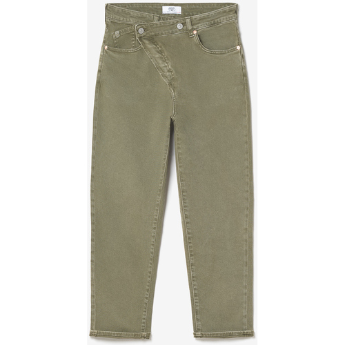 Vêtements Femme Jeans Paniers / boites et corbeillesises Cosy boyfit 7/8ème jeans kaki Vert