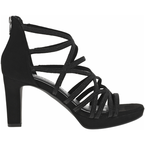 Marco Tozzi Nu-pieds talon décroché haut Noir - Chaussures Sandale Femme  59,95 €