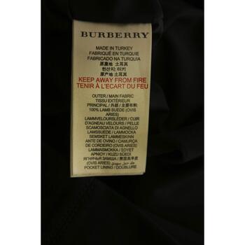 Burberry Robe en cuir Noir