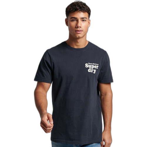 Vêtements Homme T-shirts manches courtes Superdry T-shirt classique  Vintage Cooper Bleu