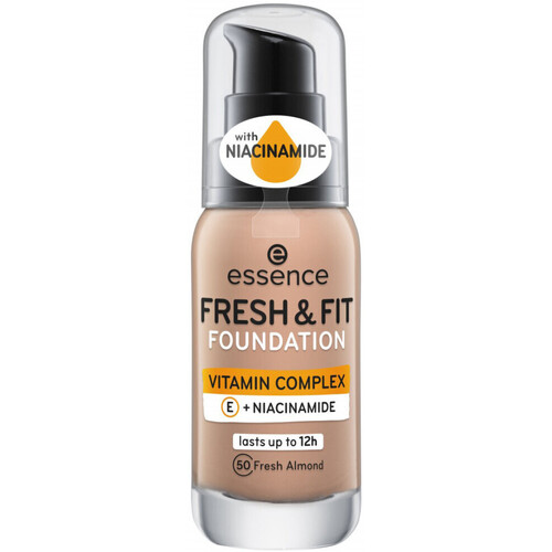 Beauté Femme Fonds de teint & Bases Essence Fond de Teint Fresh & Fit Vitamin Complex - 50 Fresh Almond Marron