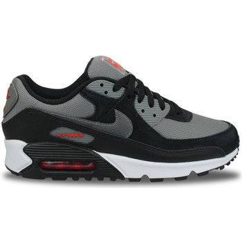 Chaussures Homme Baskets basses back Nike Air Max 90 Grey Black Red Gris