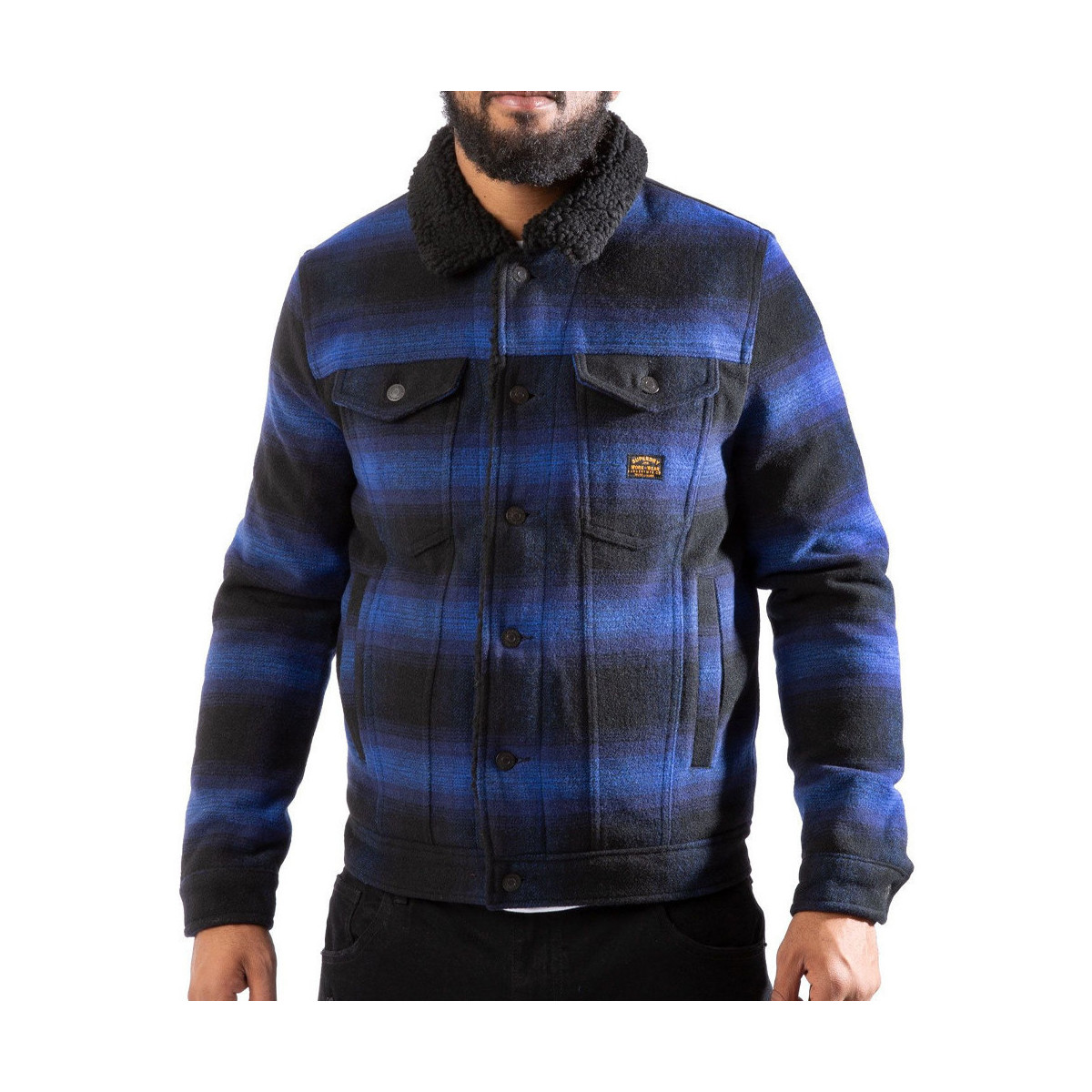 Vêtements Homme Vestes / Blazers Superdry M5011109A Bleu