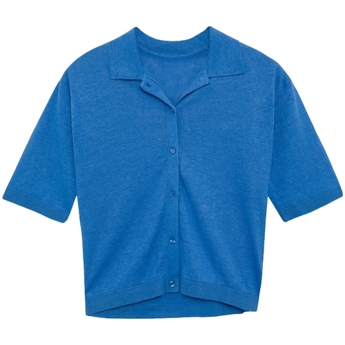 Vêtements Femme Stone Island Compass badge low-top sneakers Weiß Ecoalf Juniperalf Shirt - French Blue Bleu