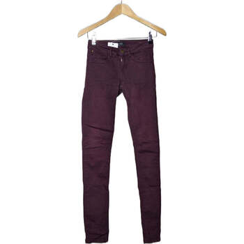 jeans bonobo  jean slim femme  34 - t0 - xs violet 