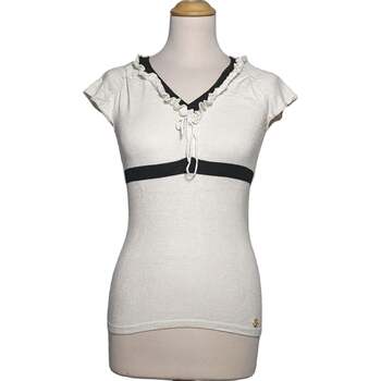 Vêtements Femme Tops / Blouses Morgan Top Manches Courtes  34 - T0 - Xs Blanc