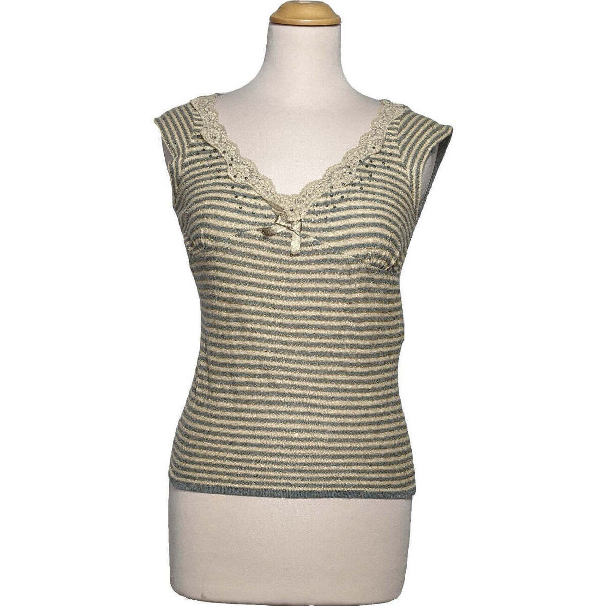 Vêtements Femme T-shirts & Polos Morgan top manches courtes  34 - T0 - XS Gris Gris