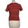 Vêtements Femme T-shirts & Polos Bershka 34 - T0 - XS Rouge