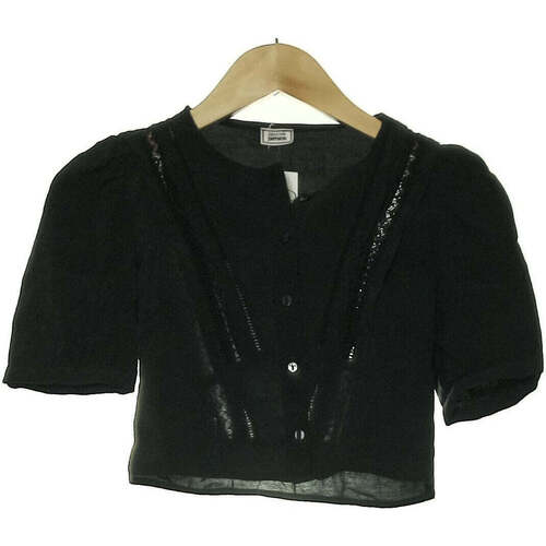 Vêtements Femme Housses de coussins Pimkie top manches courtes  34 - T0 - XS Noir Noir