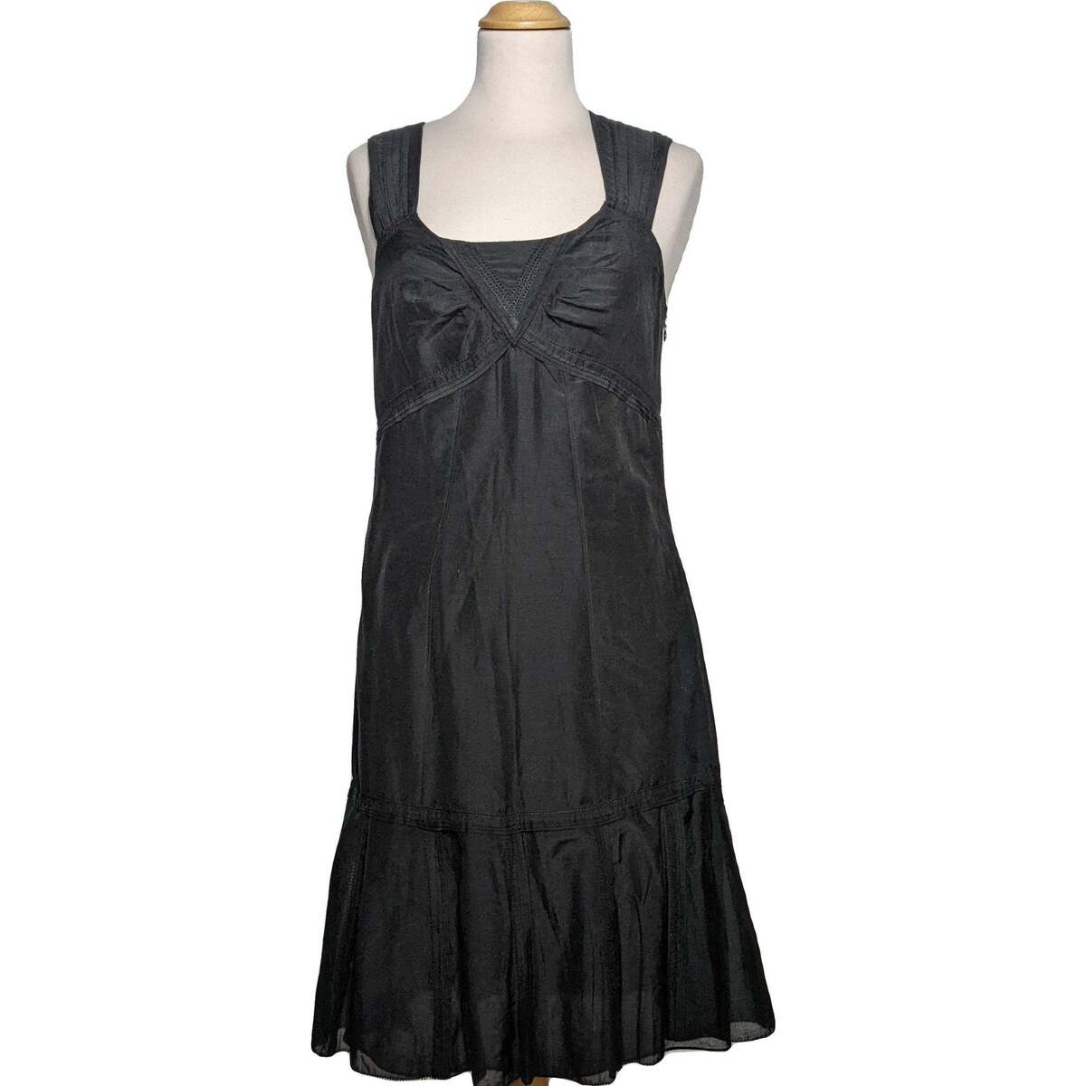 Vêtements Femme Robes Chattawak robe mi-longue  38 - T2 - M Noir Noir