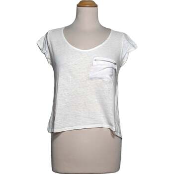 Vêtements Femme Combi-short 40 - T3 - L Noir Promod top manches courtes  36 - T1 - S Blanc Blanc