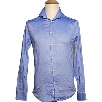 Vêtements Homme Chemises manches longues Zara Chemise Manches Longues  36 - T1 - S Bleu