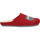 Chaussures Femme Chaussons Cosmos Comfort Pantoufles Rouge