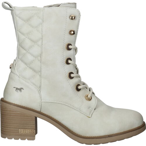 Chaussures Femme Boots Mustang Bottines Blanc
