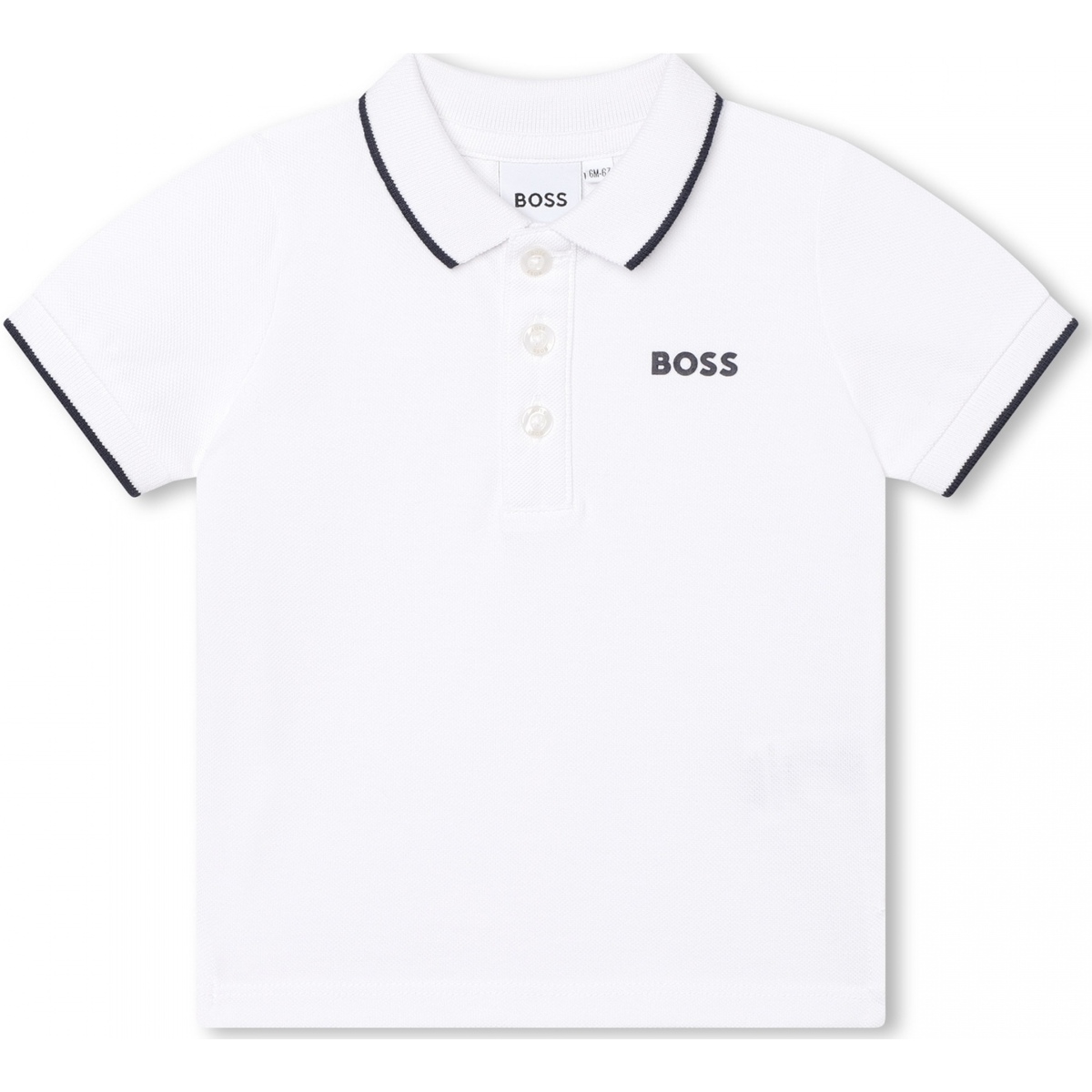 Vêtements Garçon Котонова рубашка від polo ralph lauren Polo Bébé manches courtes Blanc