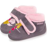 Chaussures Fille Chaussons Isotoner Chaussons bottillons velcro sirène Gris