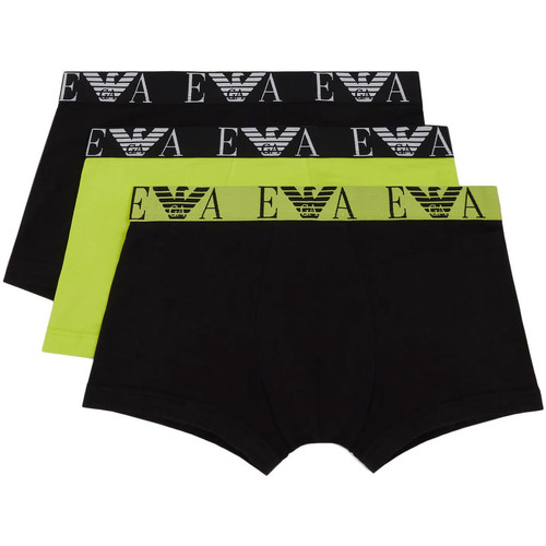 Sous-vêtements Homme Boxers Emporio Armani tied-front shirt dressni Pack de 3 Noir