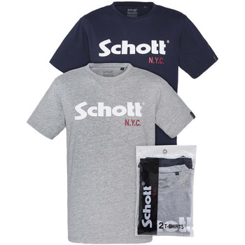 Vêtements Homme T-shirts & Polos Schott Pack de 2 Multicolore