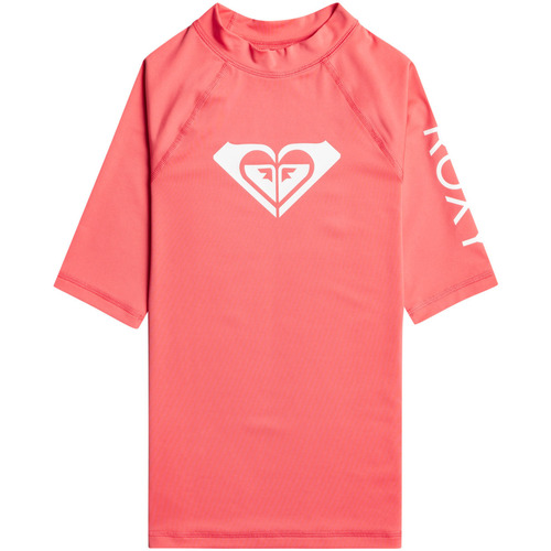 Vêtements Fille T-shirts Young manches courtes Roxy Wholehearted Rose