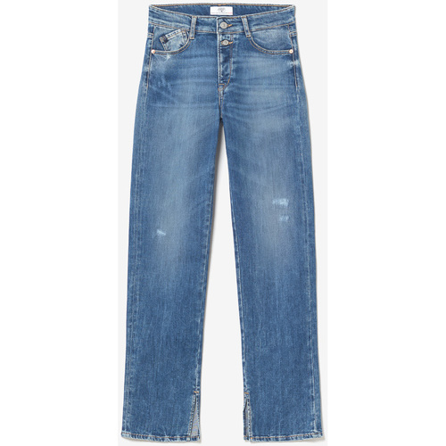 Vêtements Femme Jeans Le Temps des Cerises Luxe 400/19 mom taille haute jeans destroy bleu Bleu