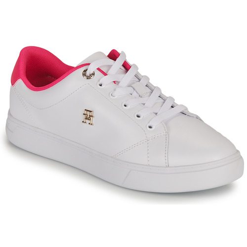 Chaussures Femme Baskets basses Tommy Hilfiger ELEVATED ESSENTIAL COURT SNEAKER Blanc / Rose