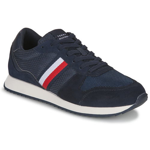 Chaussures Homme Baskets basses Tommy Mules Hilfiger RUNNER EVO MIX Marine / Rouge / Blanc