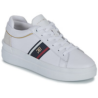 Chaussures Beauty Baskets basses Tommy Hilfiger CORP WEBBING COURT SNEAKER Blanc / Marine / Rouge