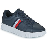 Chaussures Homme Baskets basses the Tommy Hilfiger SUPERCUP LEATHER Marine / Rouge / Blanc