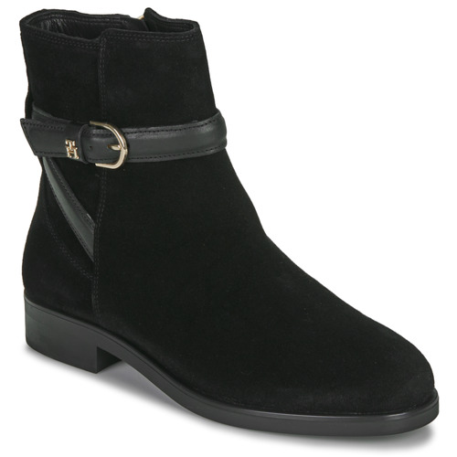 Chaussures Femme Boots Tommy Hilfiger ELEVATED ESSENTIAL BOOT kijkje SUEDE Noir